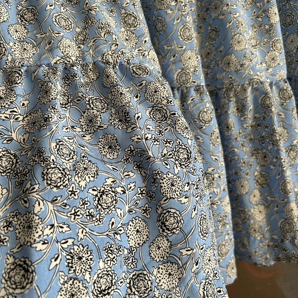 Floral Blue Skirt By Véro Véronique Cloutier Medium - Picture 7 of 15